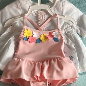 Newborn girl bathing suit